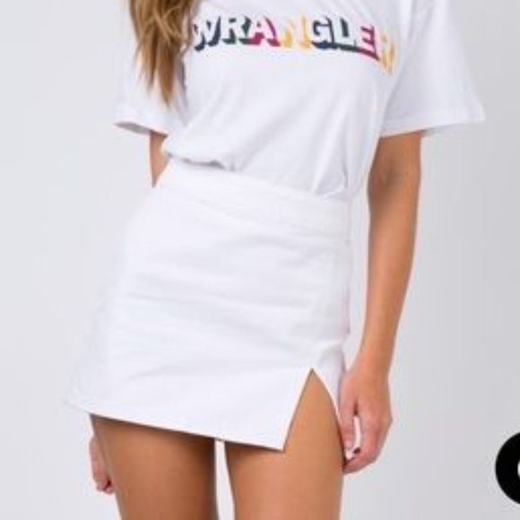 Princess Polly Dresses & Skirts - NWT The Lola White Mini Skirt